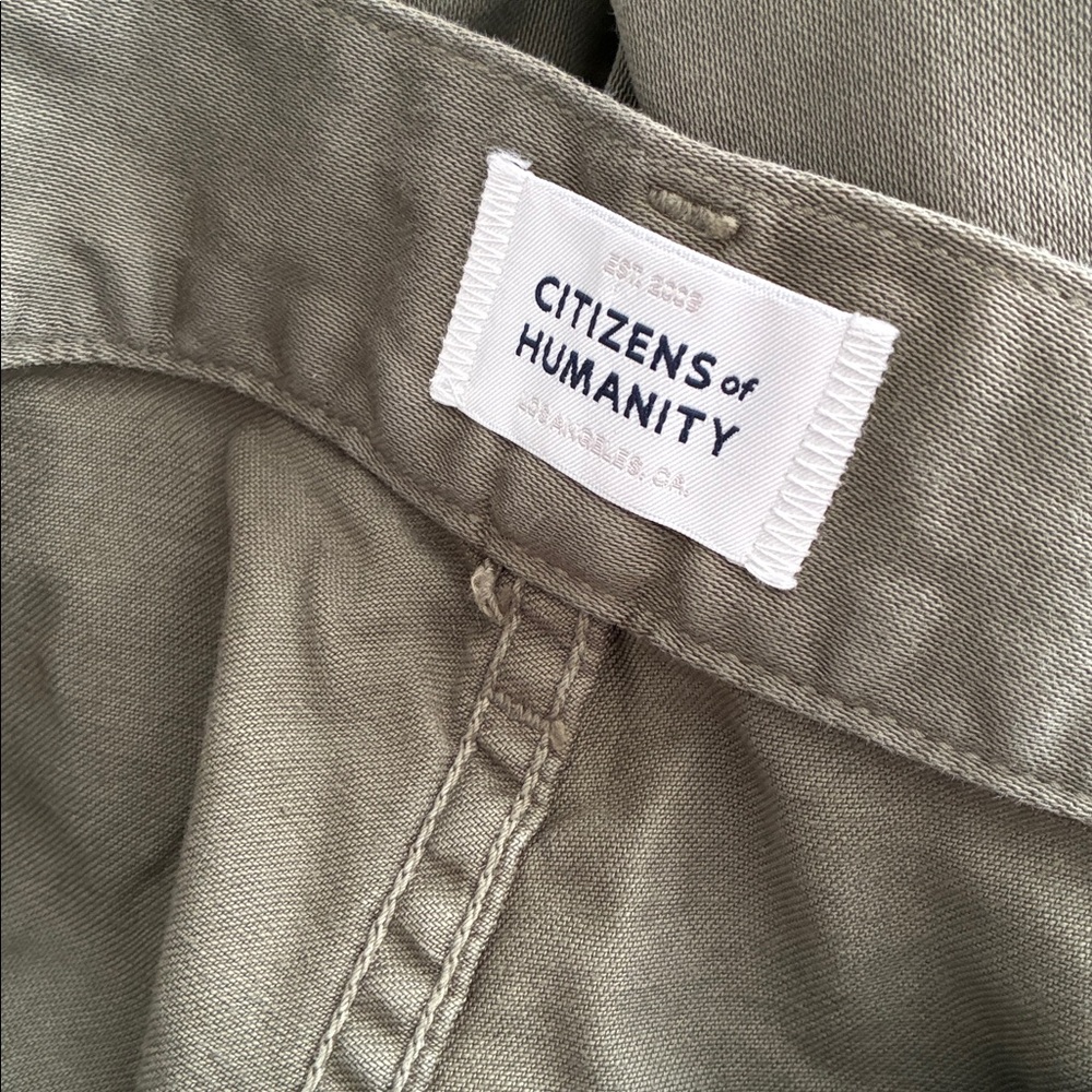 Citizens of Humanity Olive Green Cargo Pants Sz 26 - Picture 6 of 6